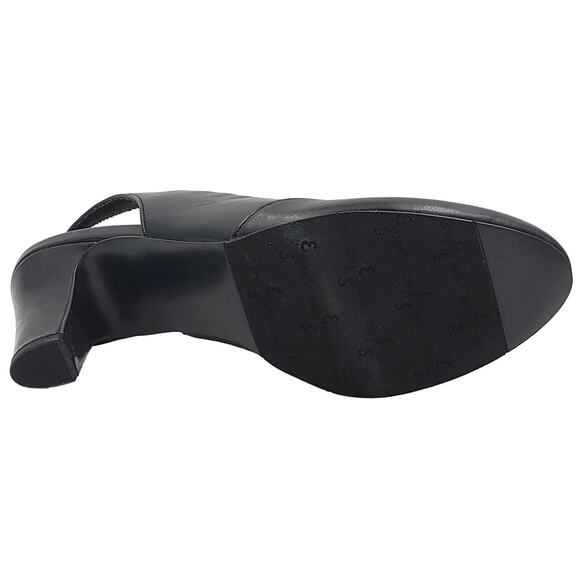 Easy Street Women Slingback Criss Cross Strap Sandals Berry Size US 8N Black - Picture 7 of 7